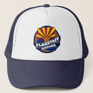 Casquette Flagstaff Arizona drapeau feu camionneur chapeau