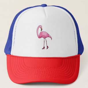 Casquette Flamant avec talons hauts