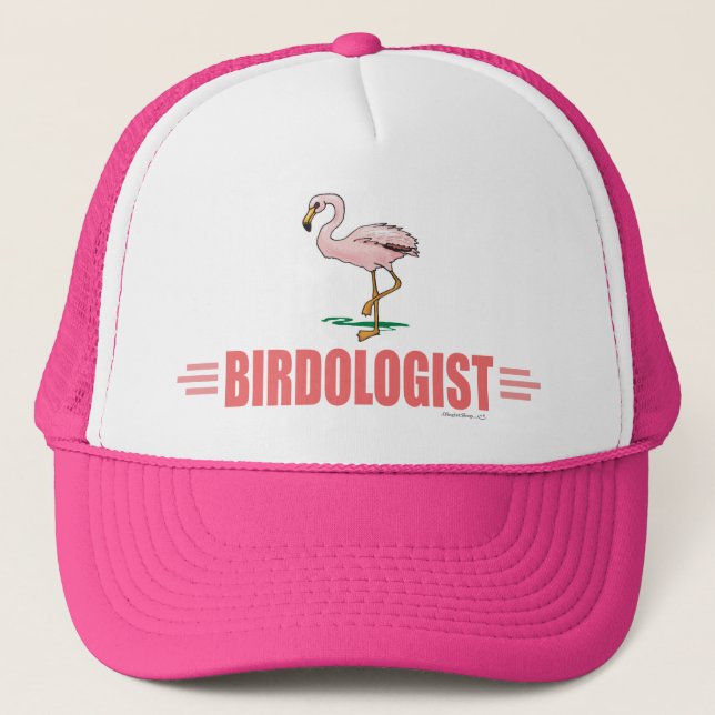 Casquette Flamant Rose Amusing Ornithologie (Devant)