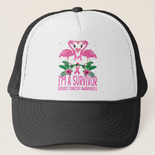 Casquette Flamant rose Je suis un survivant Sensibilisation