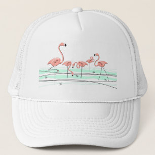 Casquette Flamant rose Ocean groupe camionneur chapeau