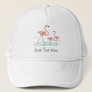 Casquette Flamant rose Ocean Trio 2 groupe "Text" chapeau de