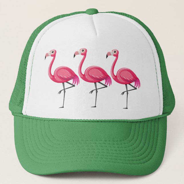 Casquette Flamant rose rose Bird-89686 (Devant)