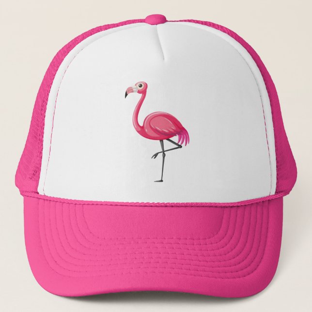 Casquette Flamant rose rose Bird-89686 (Devant)