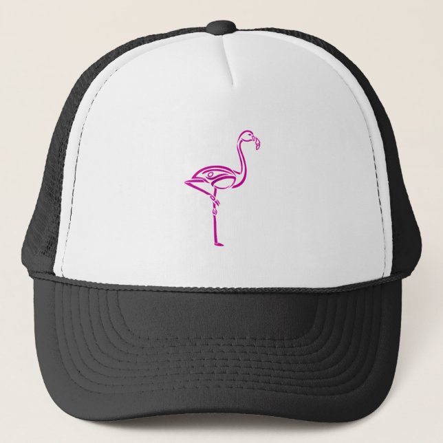 Casquette Flamant rose tribal (Devant)