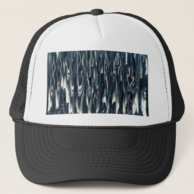 Casquette Flame bleue cool (Devant)