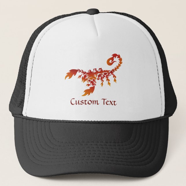 Casquette Flames Scorpion Trucker Hat (Devant)