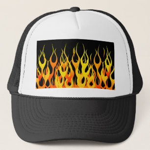 Casquette Flammes de course classique cool