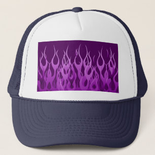 Casquette Flammes de course violet cool