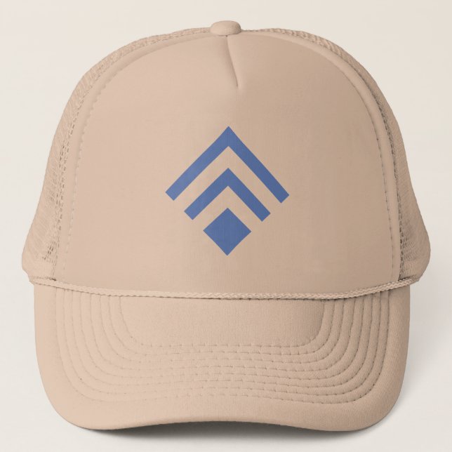 Casquette Flèche géométrique 02 - Bébé bleu (Devant)