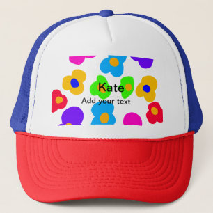 Casquette Fleur arc-en-ciel fierté amour ajouter nom texte l