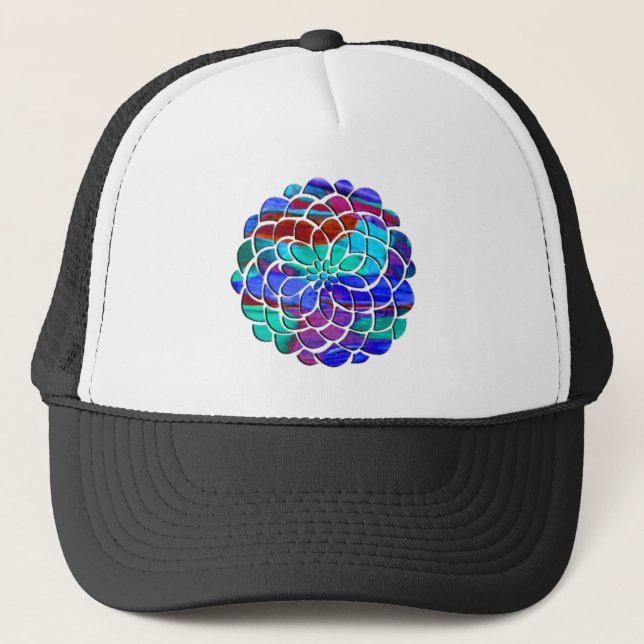 Casquette Fleur colorée (Devant)
