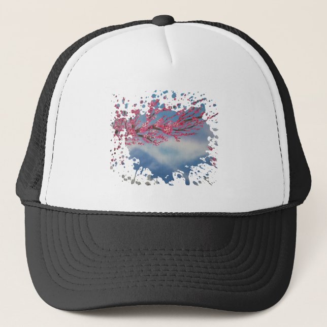 Casquette Fleur de cerise (Devant)