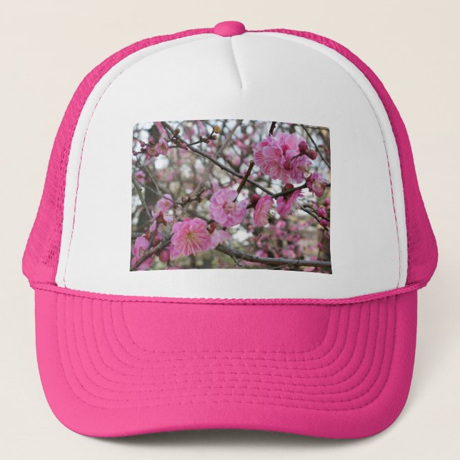 Casquette Fleur de cerisier rose / Sakura / ク(桜) (Devant)