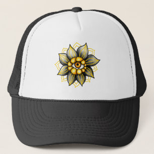 Casquette Fleur de l'Œil Surréaliste Gothique - Di Cottageco