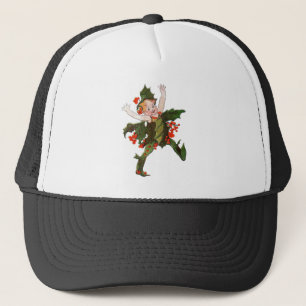 Casquette Fleur de Noël Holly mignonne Vintage Floral