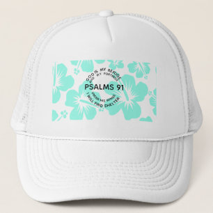 Casquette Fleur de psaume 91 à la menthe