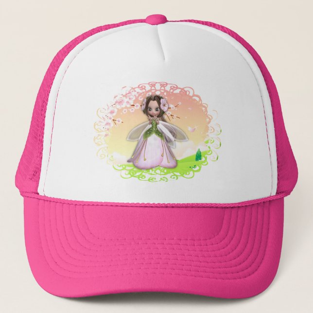 Casquette Fleur Design 2 (Devant)