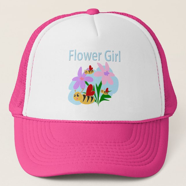 Casquette Fleur fille (Devant)