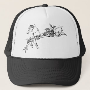 Casquette Fleur florale décorative Rose Cherub
