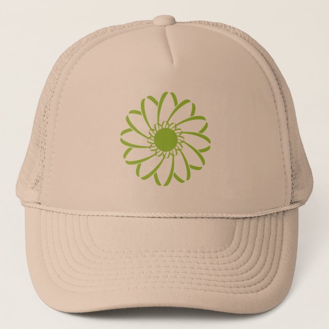 Casquette Fleur géométrique (Devant)