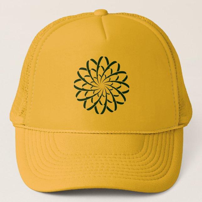 Casquette Fleur géométrique 02 (Devant)
