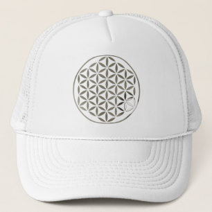 Casquette Fleur Of Life 1 - Timbre en argent