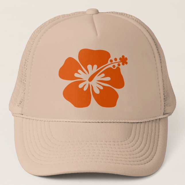 Casquette Fleur orange de ketmie (Devant)