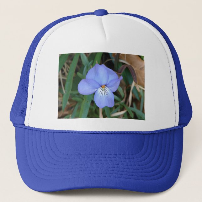 Casquette Fleur sauvage Oiseaux-Pied Violet IV sources therm (Devant)