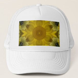 Casquette Fleur soleil éclate dorée