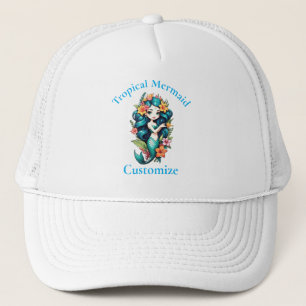 Casquette Fleur tropicale sirène de la Thunder_Cove