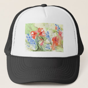 Casquette Fleurs Balsam et Lobelia