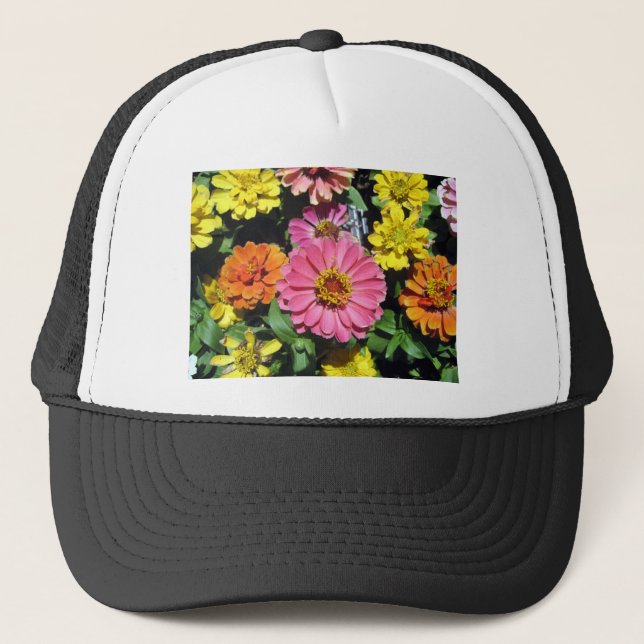 Casquette Fleurs colorées (Devant)