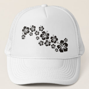 Casquette fleurs de ketmie dans le noir