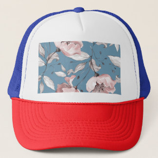 Casquette Fleurs de printemps, feuille, design transparent