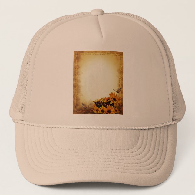 Casquette Fleurs de soleil (Devant)