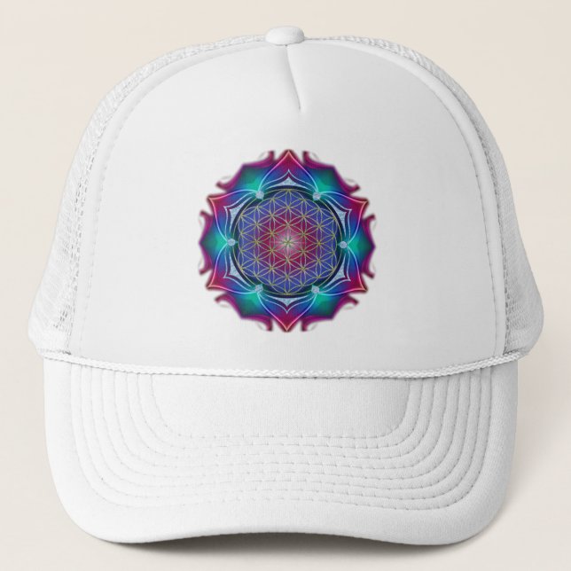 Casquette FLEURS DE VIE / Blume des Lebens - Mandala IV (Devant)