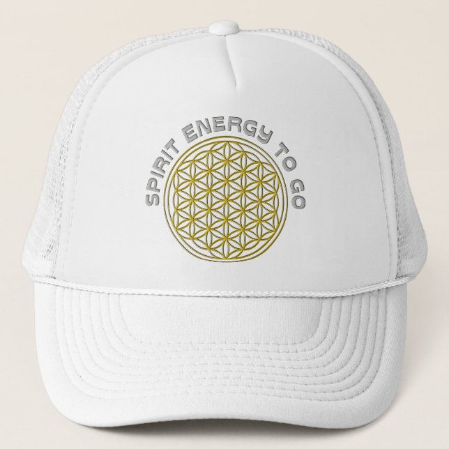 CASQUETTE FLEURS DE VIE - ÉNERGIE D'ESPRIT À PARTIR (Devant)