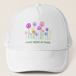 Casquette Fleurs des signes de paix