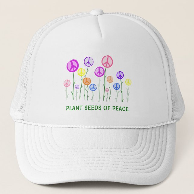 Casquette Fleurs des signes de paix (Devant)