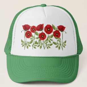 Casquette Fleurs d'été joyeuses floraison de pavot