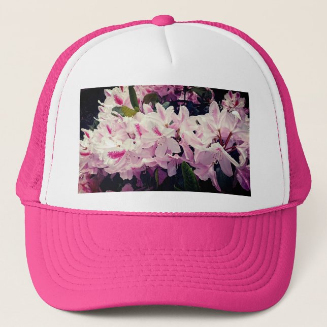 Casquette Fleurs roses (Devant)