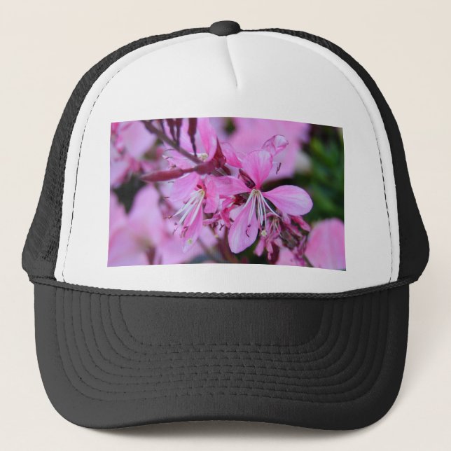 Casquette Fleurs roses (Devant)