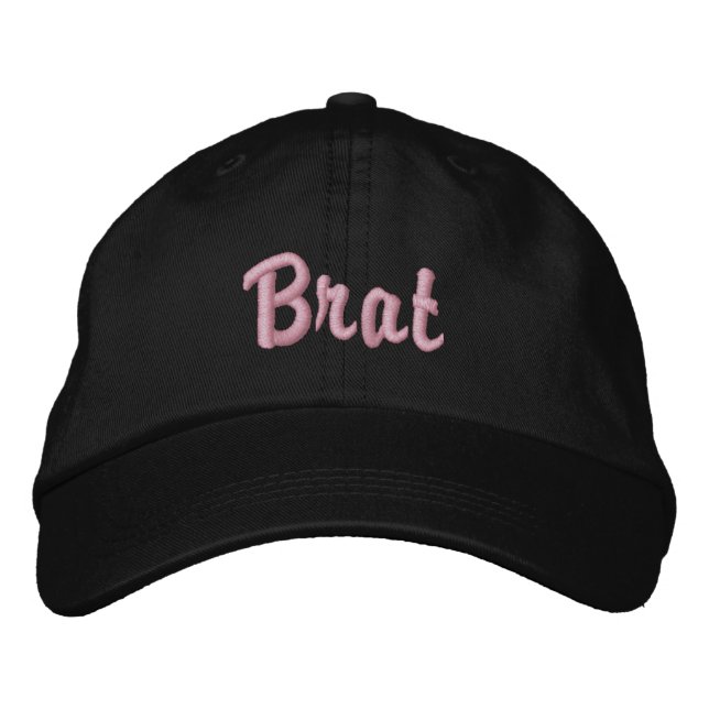 Casquette Flirté Brodé Brat (Devant)