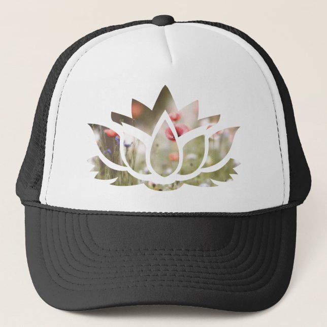 Casquette Flor de Loto con Flores (Devant)
