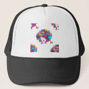 Casquette floral afro