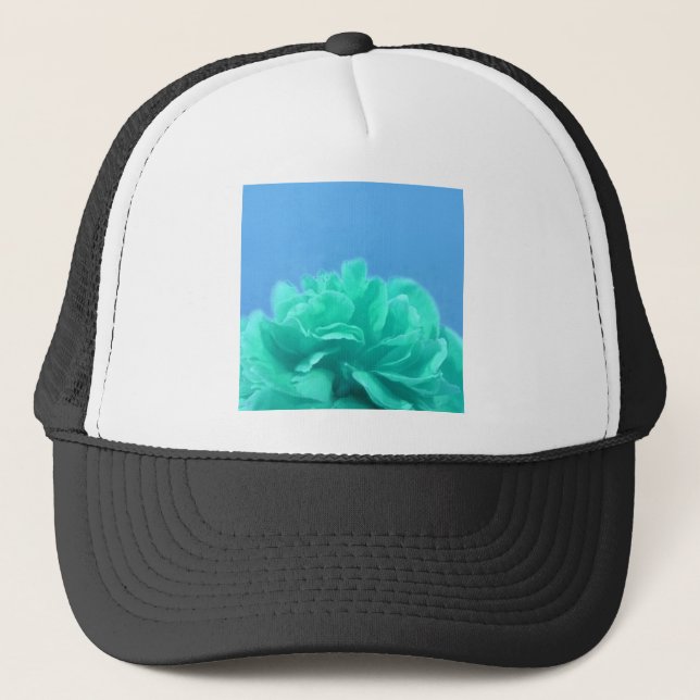 Casquette Floral bleu-vert coloré (Devant)
