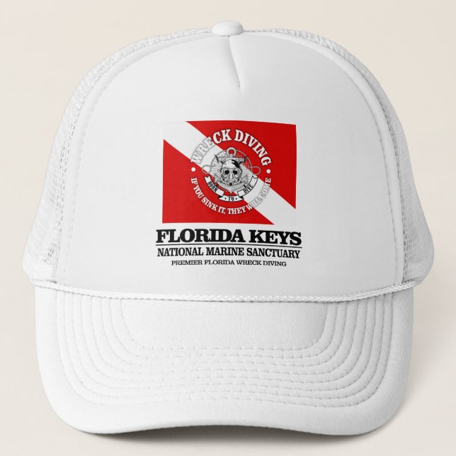 Casquette Florida Keys NMS (meilleures épaves) (Devant)