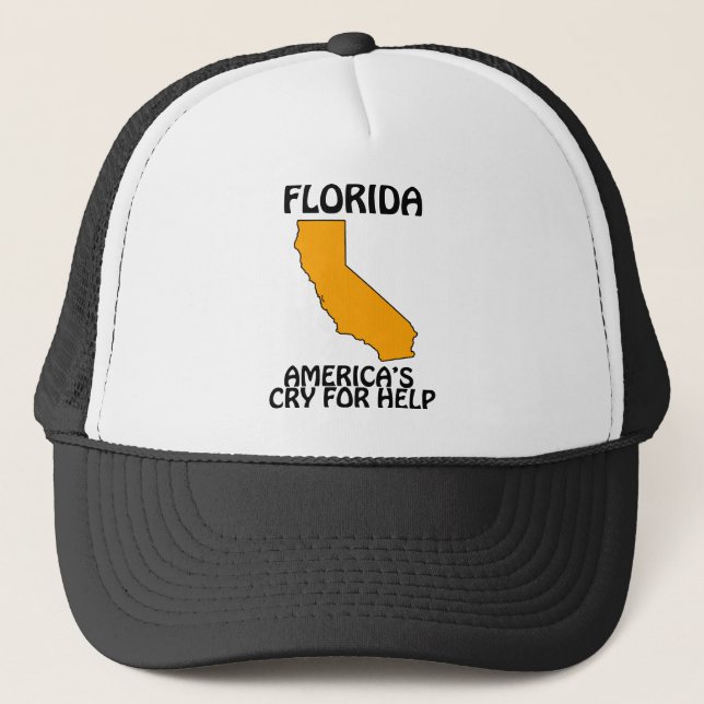 Casquette Floride - L'appel à l'aide de l'Amérique (Devant)