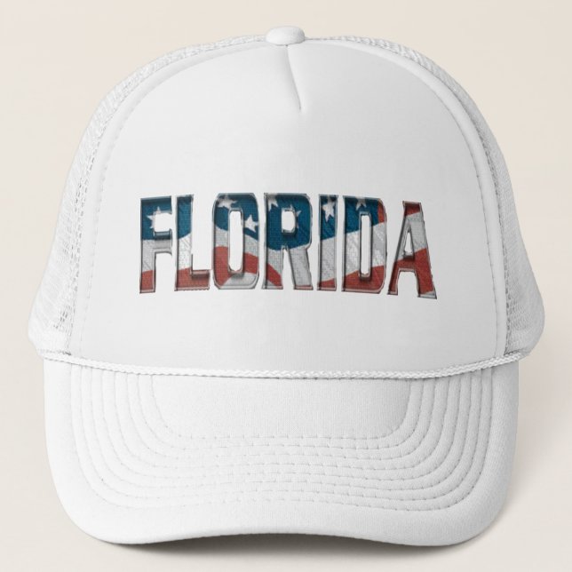 Casquette Floride patriotique sur drapeau américain - Chapea (Devant)
